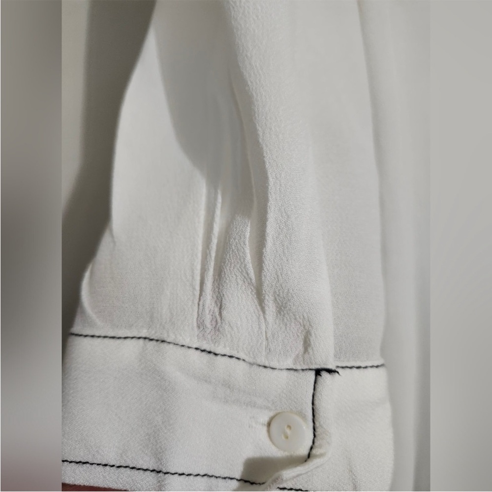 Zara Cream Long Sleeve Shirt Dress - Picture 5 of 5